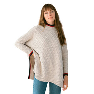NWTGS MER-SEA Sailor Sweater with Tipping SZ OS